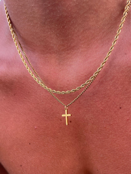 KRUISKETTING | 18K Goud