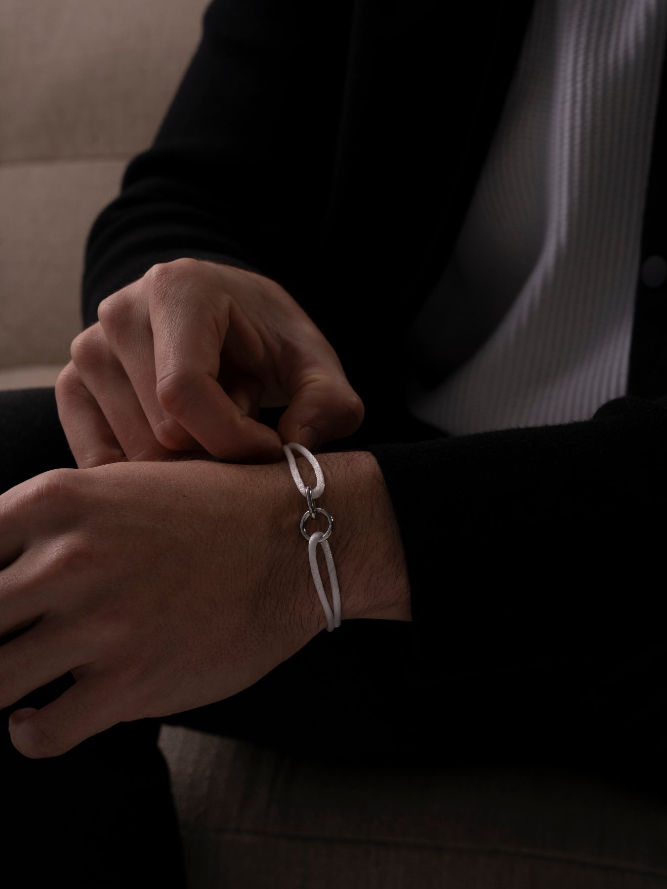 Sneeuw Unity armband | Zilver