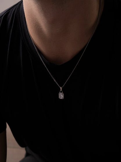 WITTE EDELSTEENKETTING | Zilver