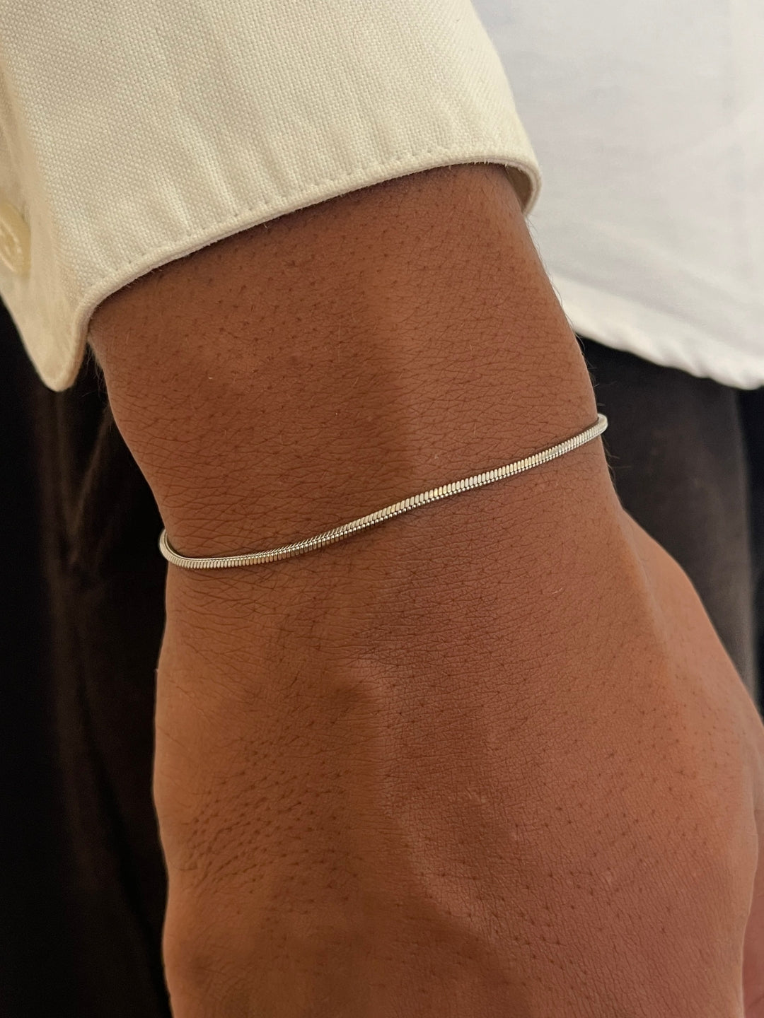 VIERKANTE ARMBAND | Zilver