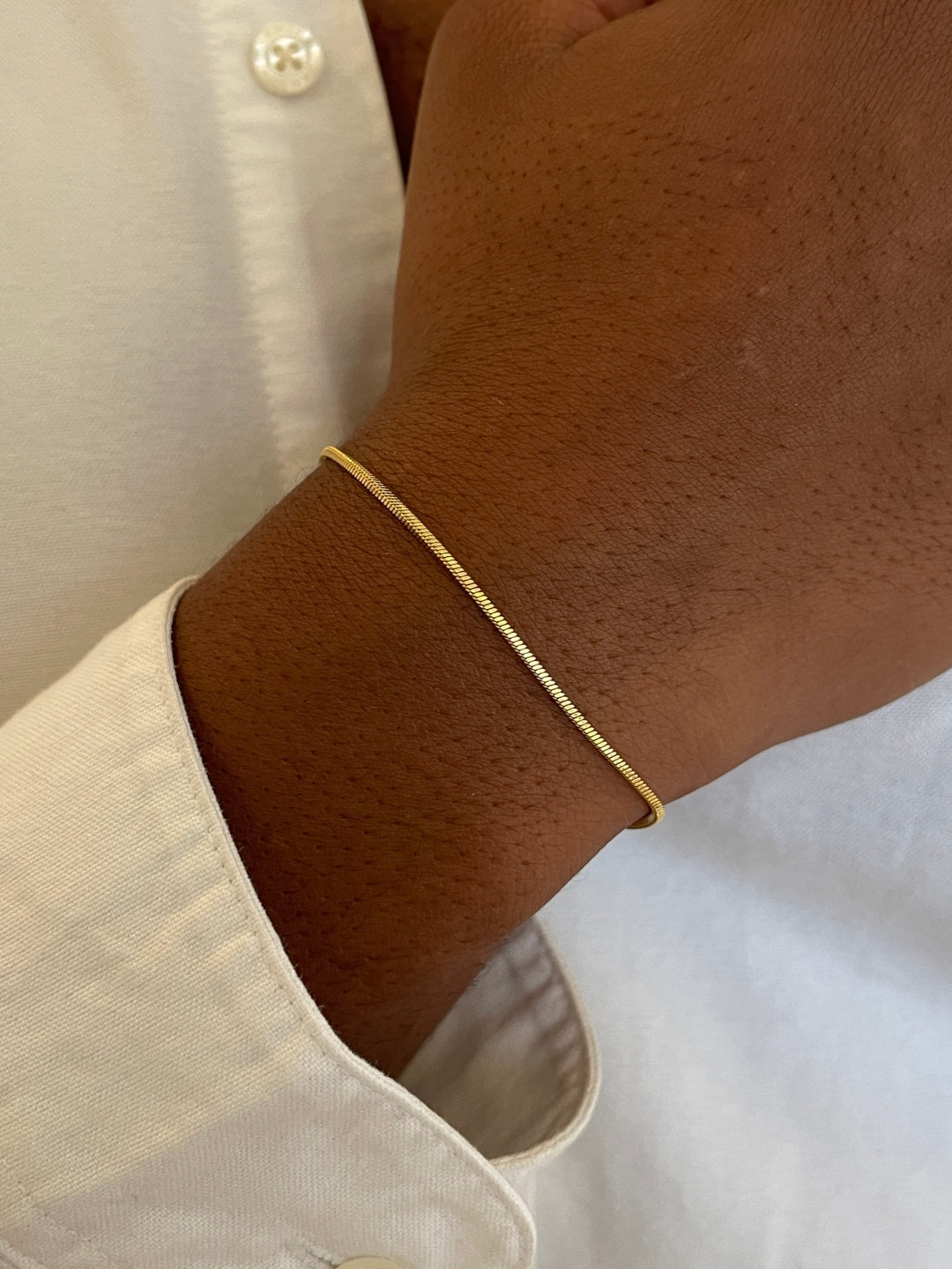 VIERKANTE ARMBAND | 18K Goud