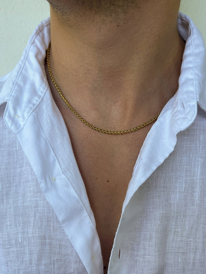 Tarweketting 3 mm | 18 karaats goud