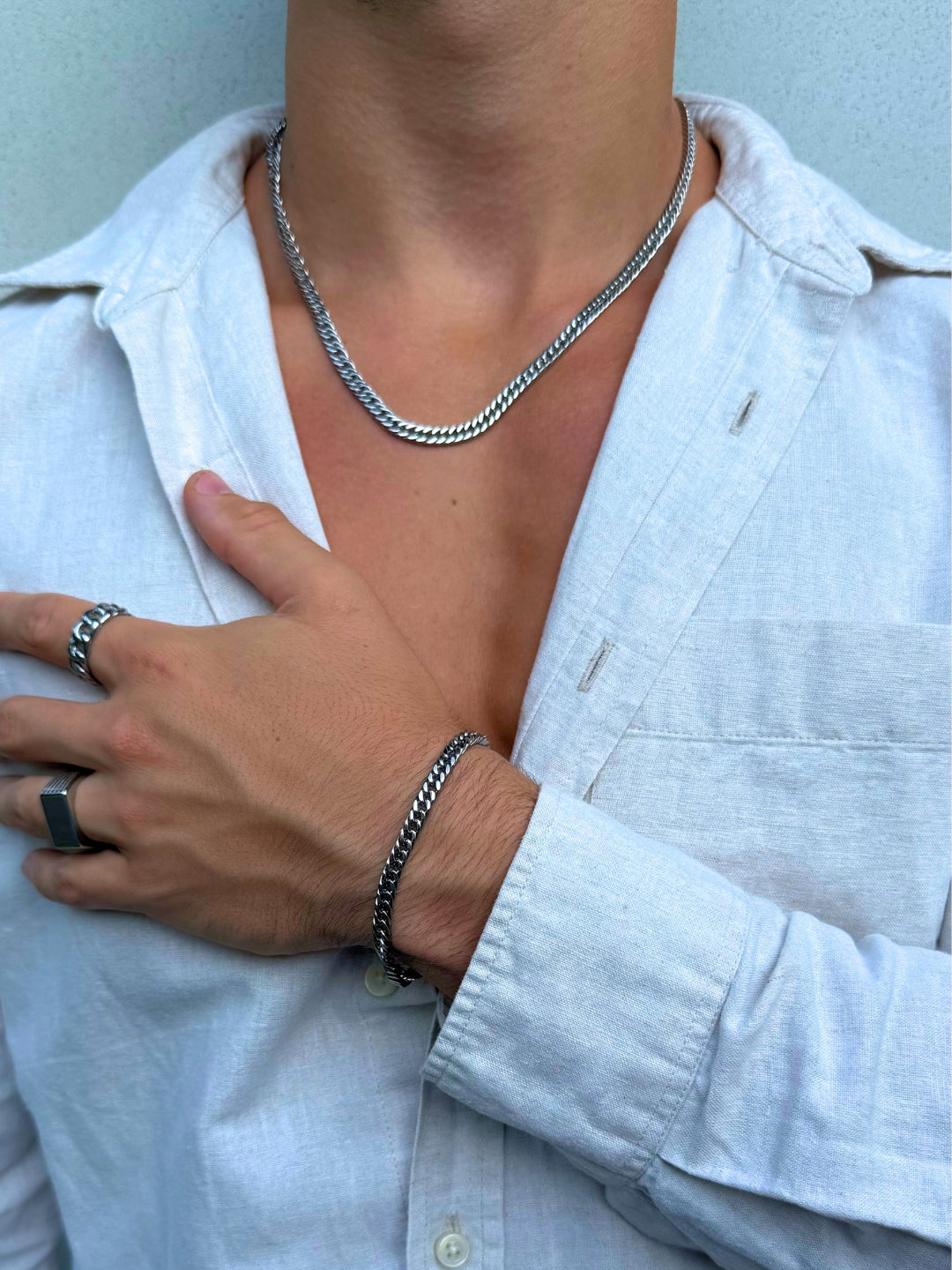 CUBANSE KETTING 5MM | Zilver