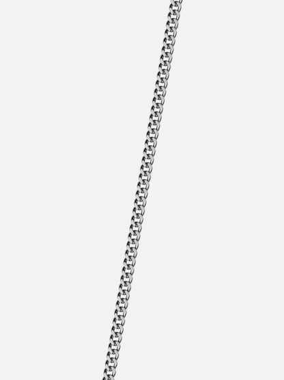 WITTE EDELSTEENKETTING | Zilver