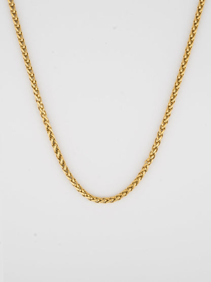 Tarweketting 3 mm | 18 karaats goud