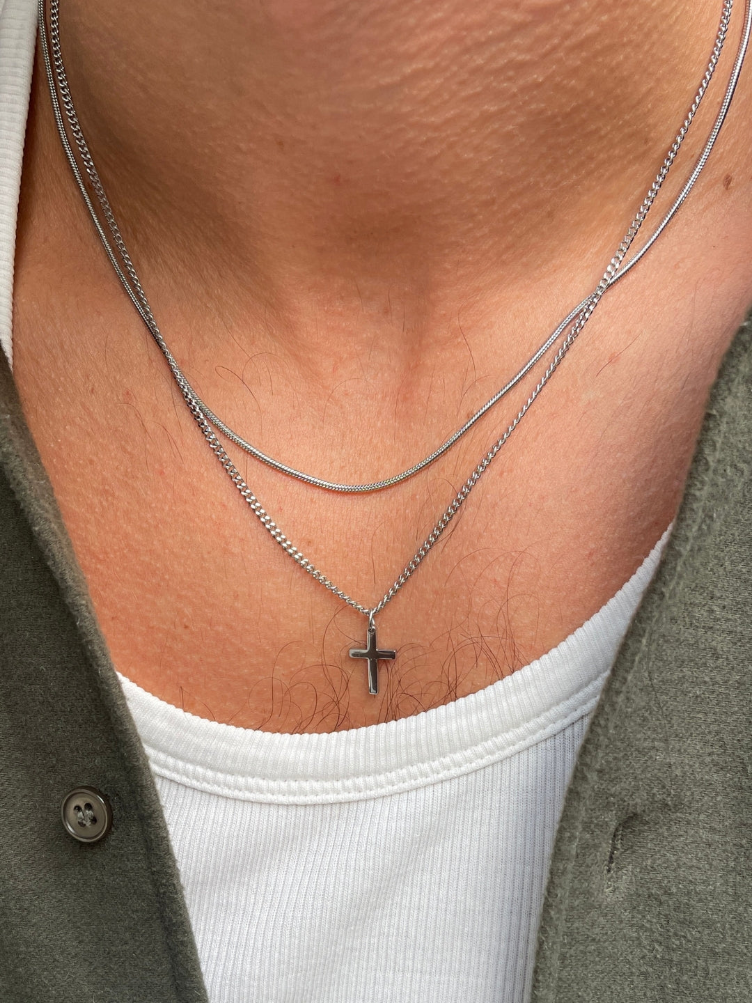 VIERKANTE KETTING | Zilver