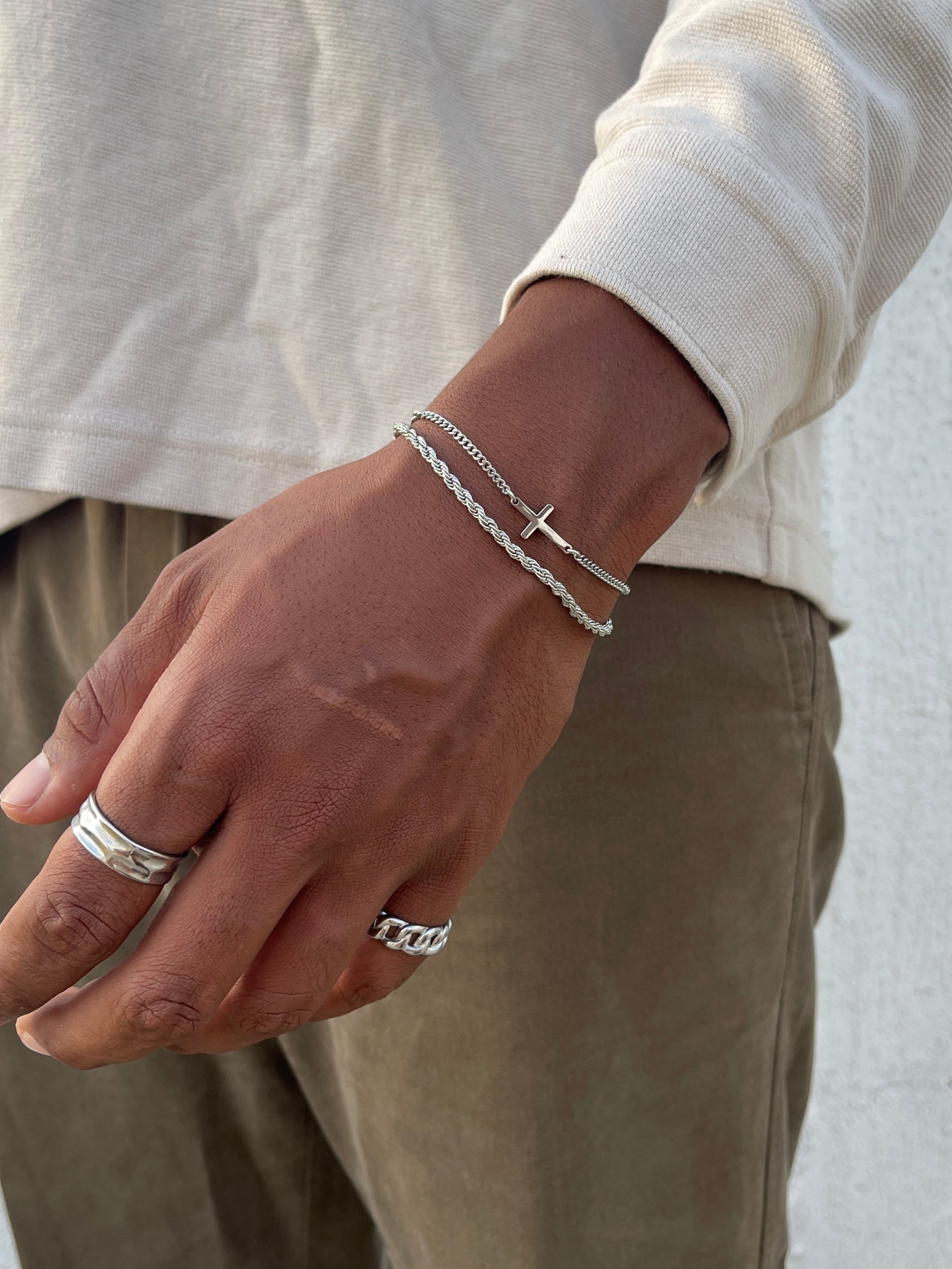 KRUISARMBAND | Zilver